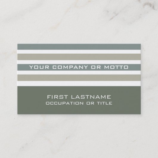 ストライプパターカスタムン名刺 名刺 (正面)