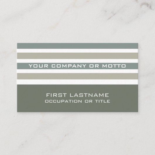 ストライプパターカスタムン名刺 名刺 (正面)