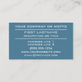 ストライプパターカスタムン名刺 名刺 (裏面)