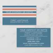 ストライプパターカスタムン名刺 名刺 (正面/裏面)