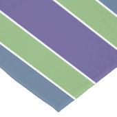 ストライプパターカスタムン文字テーブルランナー ショートテーブルランナー (コーナー)