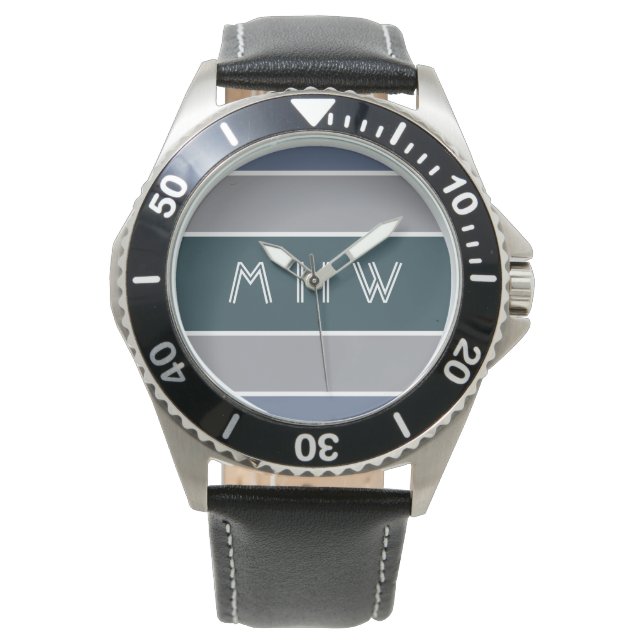 ストライプパターカスタムン時計 腕時計 (正面)