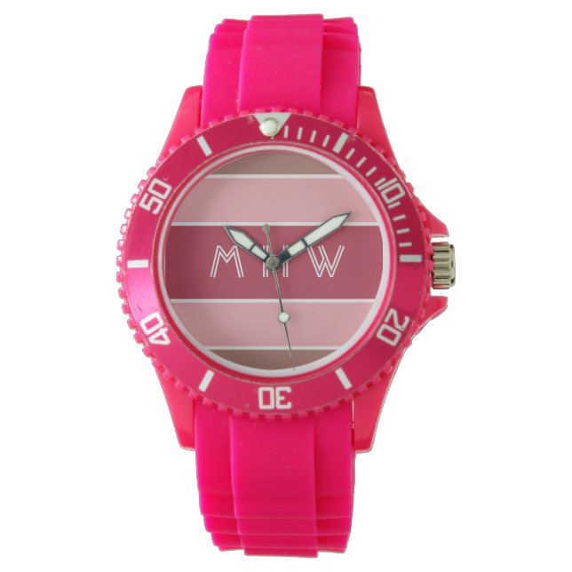 ストライプパターカスタムン時計 腕時計 (正面)