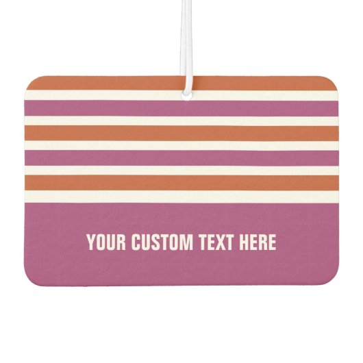 ストライプパターカスタムン車の空気清浄機 カーエアーフレッシュナー (正面)