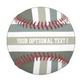 ストライプパターカスタムン野球 野球ボール (裏面)