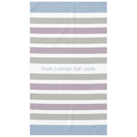 ストライプパターンカスタムテーブルクロス テーブルクロス (正面)