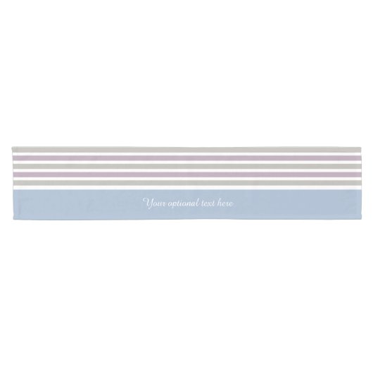 ストライプパターンカスタムテーブルランナー ショートテーブルランナー (横)