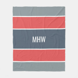 ストライプパターンカスタムフリースブランケット フリースブランケット