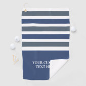 ストライプパターンカスタム文字ゴルフタオル ゴルフタオル (インサイチュ)