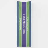 ストライプパターンカスタム文字バナー 横断幕 (縦)