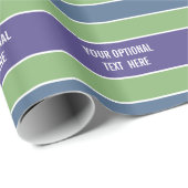 ストライプパターンカスタム文字ラップ紙 ラッピングペーパー (ロールコーナー)