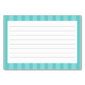 ストライプパターンレシピカード テーブルナンバー (裏面)