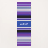 ストライプパターン名前をカスタムするヨガマット ヨガマット (正面)