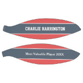 ストライプパターン名前をカスタムする&文字 バスケットボール (パネル)