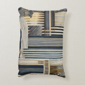 ストライプパターン アクセントクッション (裏面(縦))