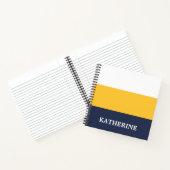 ストライプパターン ノートブック (内部)