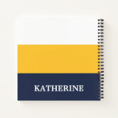 ストライプパターン ノートブック (裏面)