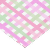 ストライプピンク、緑 テーブルクロス (アングル)