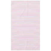 ストライプピンク、緑 テーブルクロス (正面)