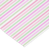 ストライプピンク、緑 テーブルクロス (アングル)