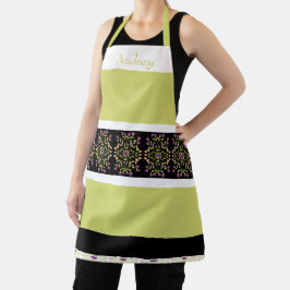 ストライプフローラ エプロン