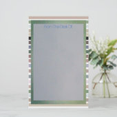 ストライププリント 便箋 (スタンド正面)