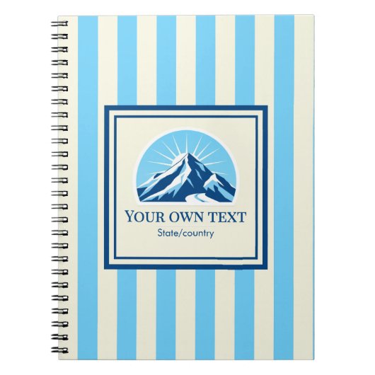 ストライプマウンテンスキーリゾート名 ノートブック (正面)