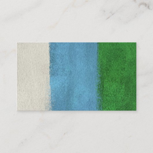 ストライプモダンArt Business Cards - Blue Green 名刺 (正面)