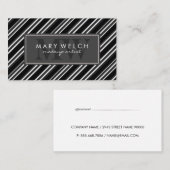 ストライプモノグラムアポイントメントカード 予約カード (正面/裏面)