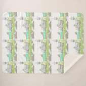 ストライプライトハウスシェルパブランケット シェルパブランケット (正面(横))