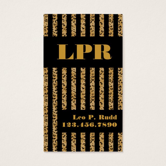 ストライプレオパード&ブラック (正面)