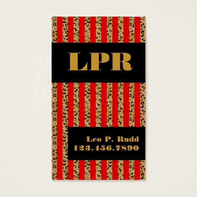 ストライプレオパード&レッド (正面)