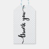 ストライプヴィンテージフローラティーボーイパーティーベイビーシャワー ギフトタグ (裏面)