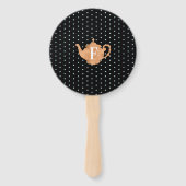 ストライプヴィンテージフローラティーボーイパーティーベイビーシャワー ハンドファン (裏面)