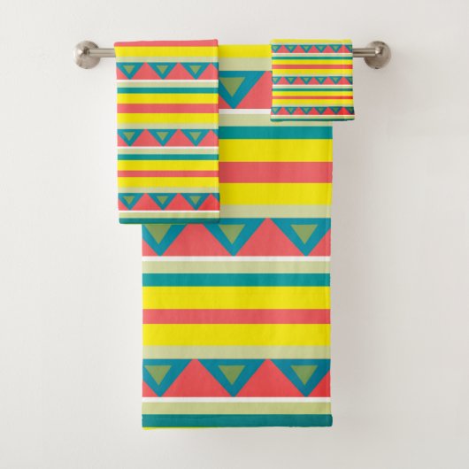 ストライプ三角形 バスタオルセット (インサイチュ)