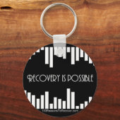 ストライプ丸キーチェーン キーホルダー (正面)