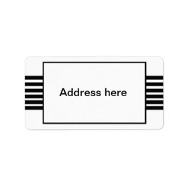 ストライプ住所 シール
