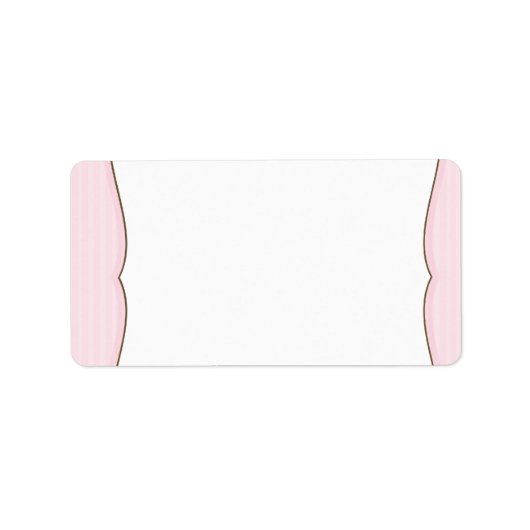 ストライプ住所 シール (正面)