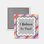 ストライプ信じ – 私は磁石 マグネット (正面/裏面)