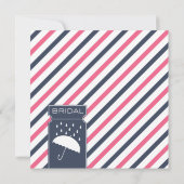 ストライプ傘 ブライダルシャワー招待状 招待状 (裏面)