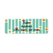 ストライプ円 ラベル (正面)