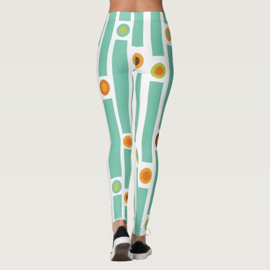 ストライプ円 レギンス (裏面)