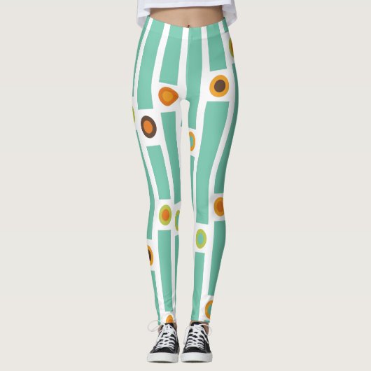 ストライプ円 レギンス (正面)