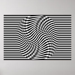 ストライプ円I ポスター
