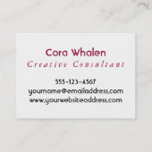 ストライプ及び円との明るい及びカラフルの抽象芸術 名刺 (裏面)