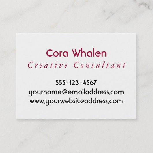 ストライプ及び円との明るい及びカラフルの抽象芸術 名刺 (裏面)