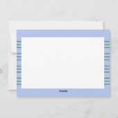 ストライプ名パーソナライズされたありがとう シーズンカード (裏面)