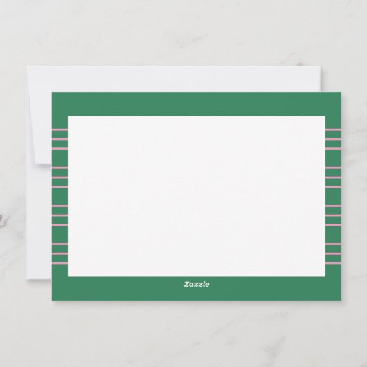 ストライプ名パーソナライズされたありがとう シーズンカード (裏面)