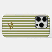 ストライプ名入れiPhoneケース Case-Mate iPhoneケース (裏面 (横))