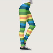 ストライプ夏ファッションカスタムレギンス レギンス (右)